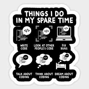 Computer Coding Funny Nerdy Coder Sticker